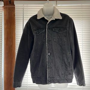 Sunrise Kingdom Denim Fur Lined Trucker Jean Jacket Women's Small